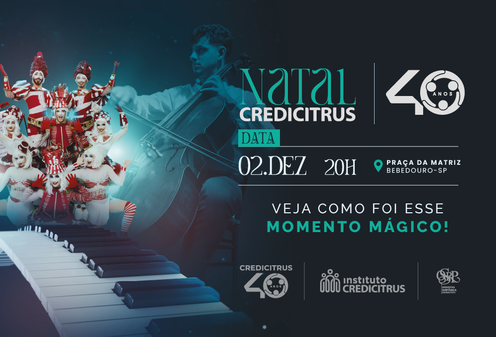 Espetáculo Natal Credicitrus 40 Anos encanta Bebedouro